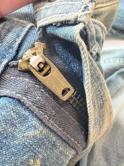 RRL Double RL Vintage Oiled Distressed Jeans
