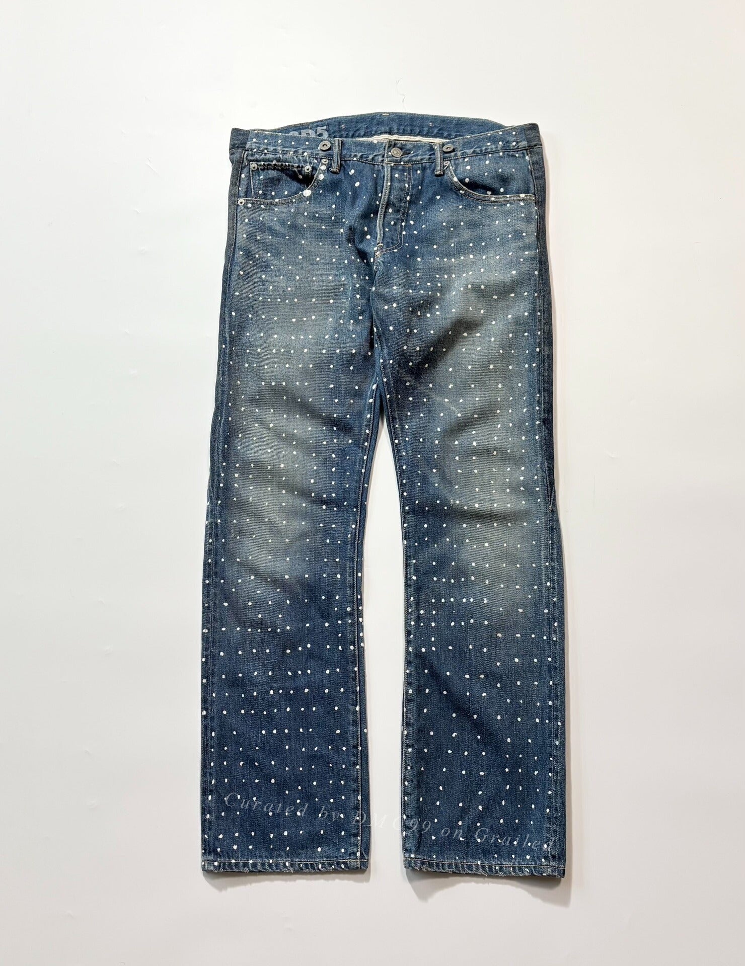 VISVIM 01.2D5 Polka Dot Jeans