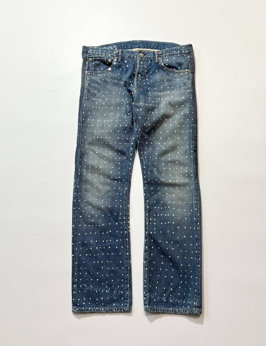 VISVIM 01.2D5 Polka Dot Jeans