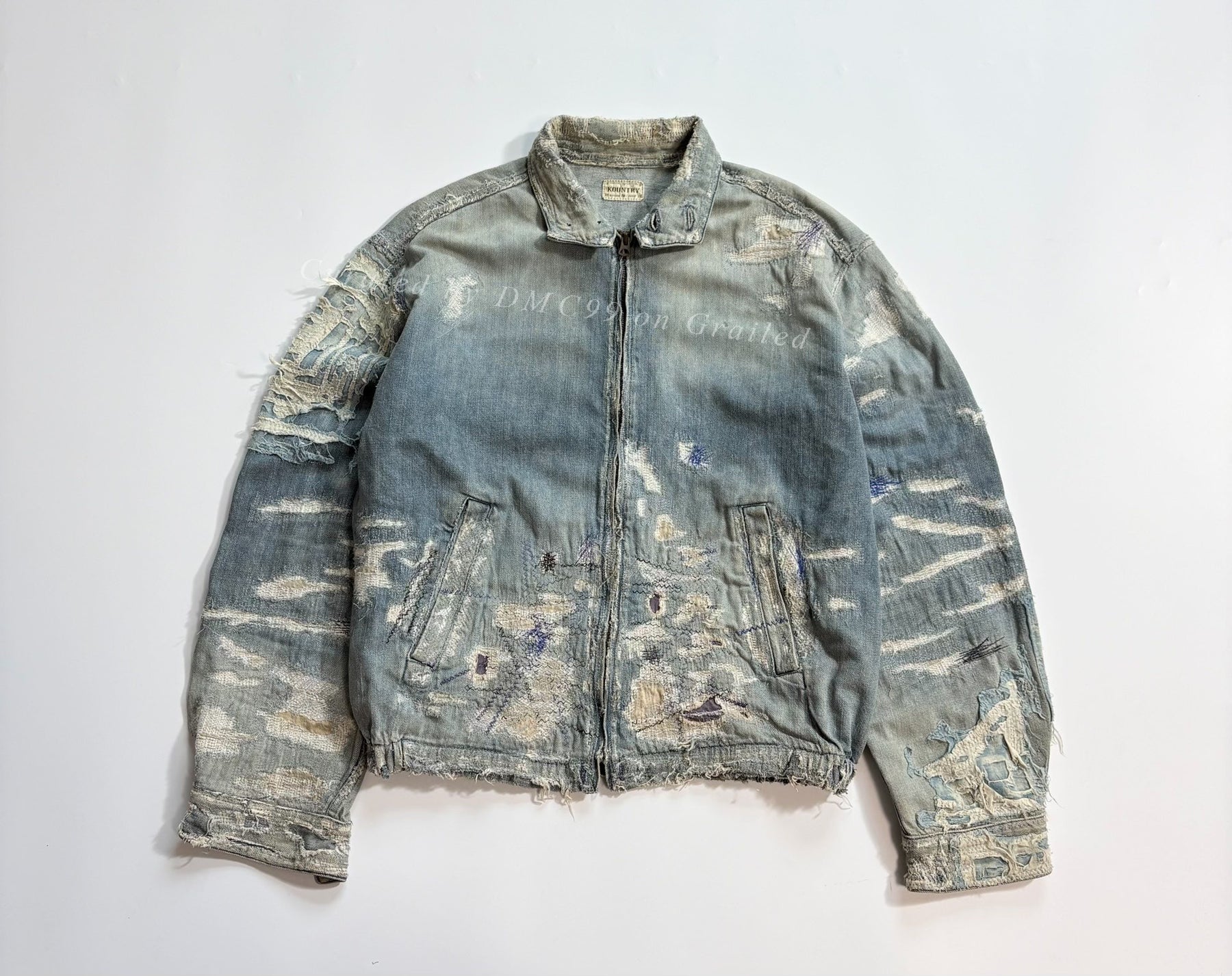 KAPITAL BORO Distressed Denim Jacket