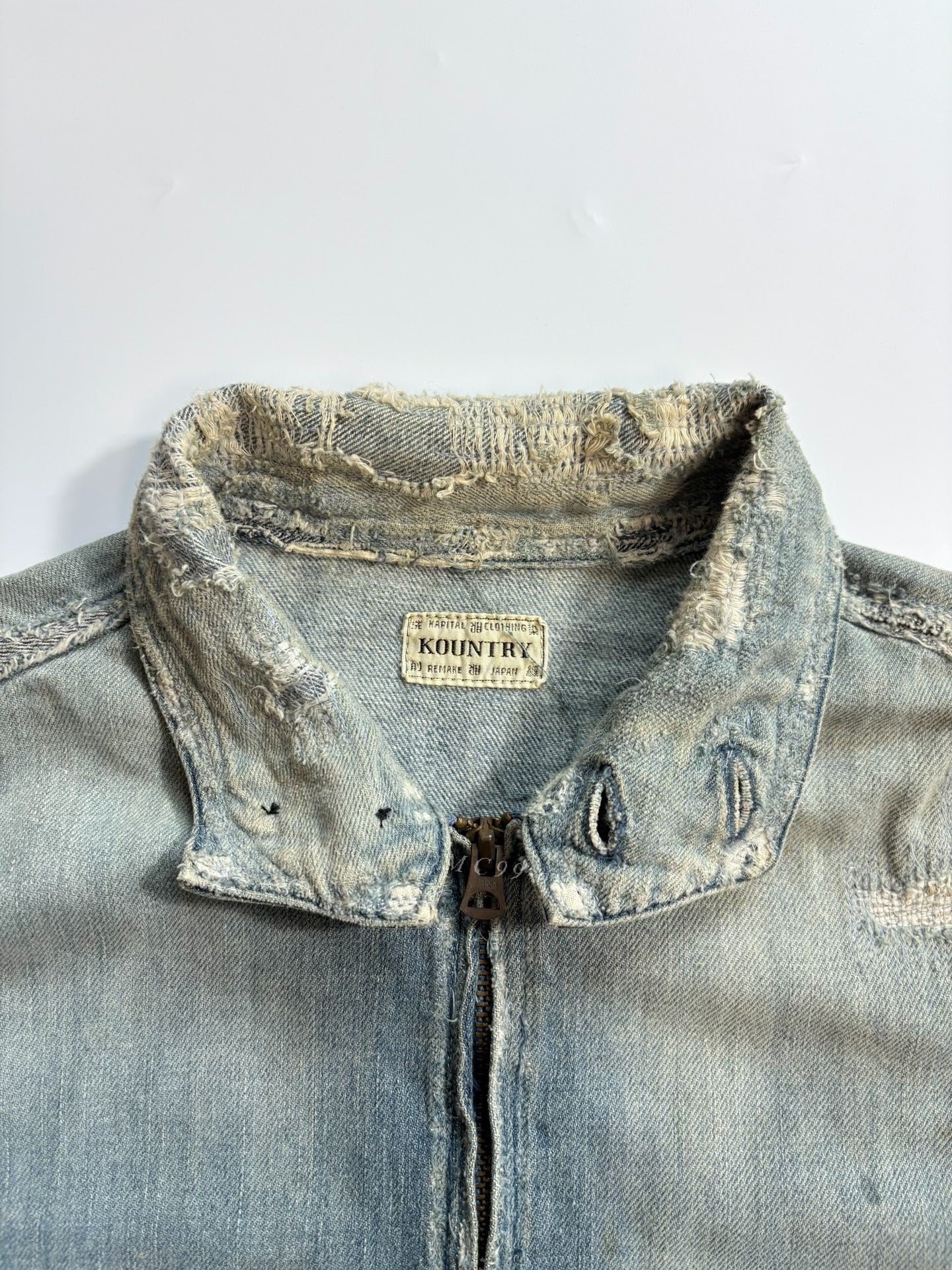 KAPITAL BORO Distressed Denim Jacket