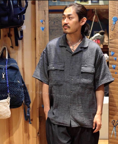 Porter Classic Kendo Sashiko Short-Sleeve Shirt