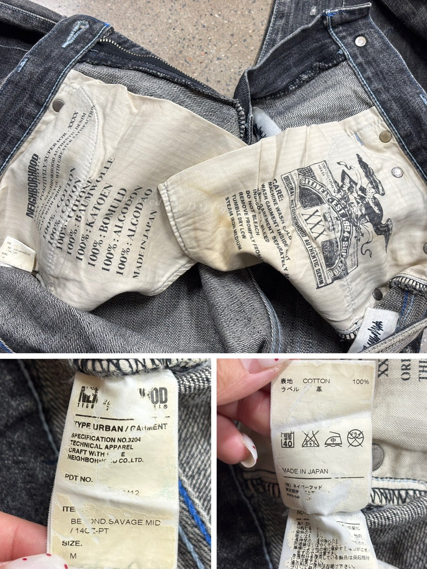 NBHD 10ex Distressed Denim Jeans