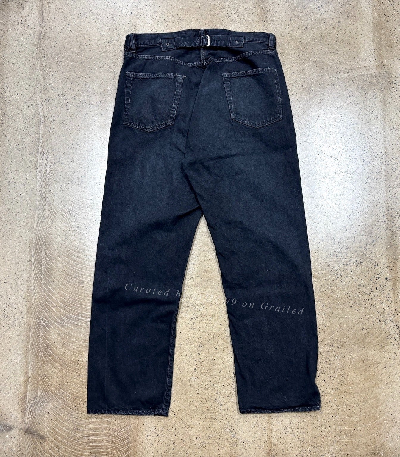 A.presse 25ss Washed Wide Denim Pants
