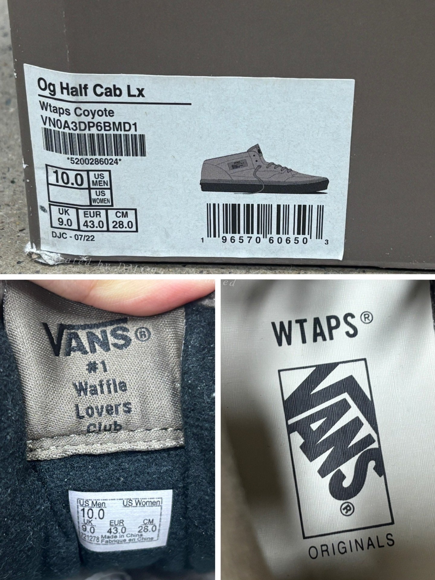 Wtaps x Vans Vault OG Half Cab LX