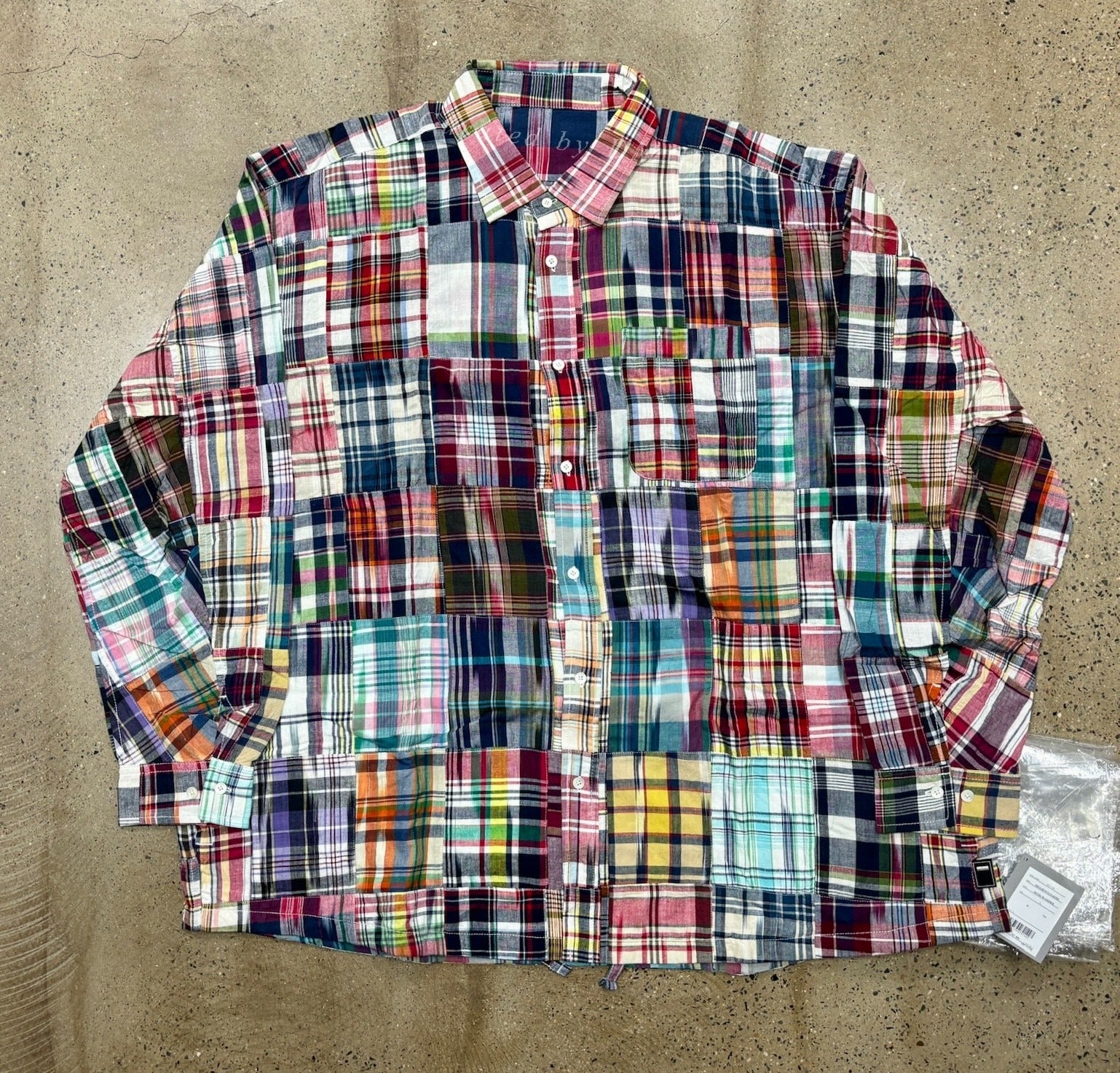 BROCHURE Madras Patchwork Shirt