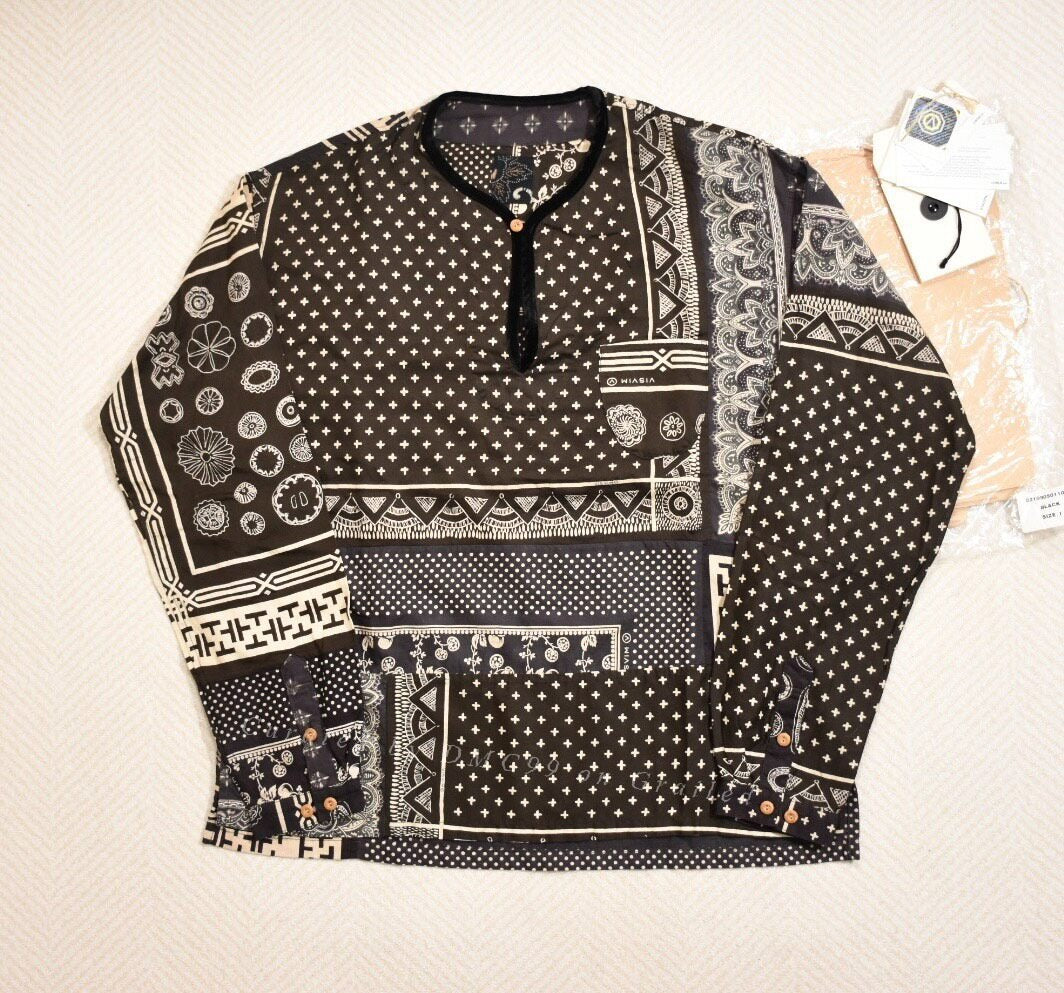 Visvim ICT Tunic P.O. Mud-Dye Paisley