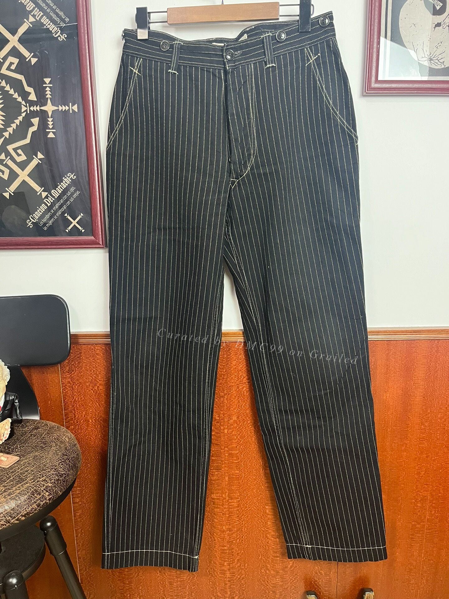 Freewheelers Black Work Utility Pants