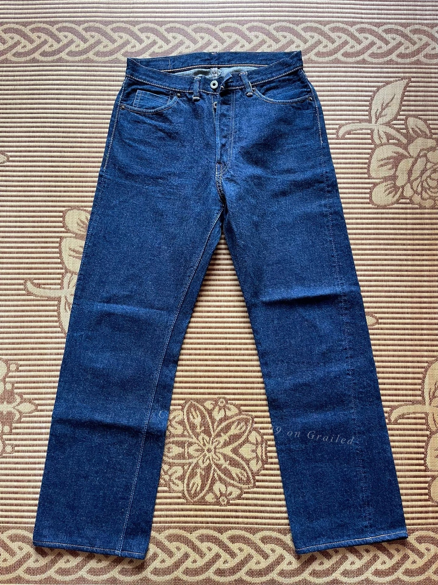 Warehouse 1001xx Offset Button Jeans W32