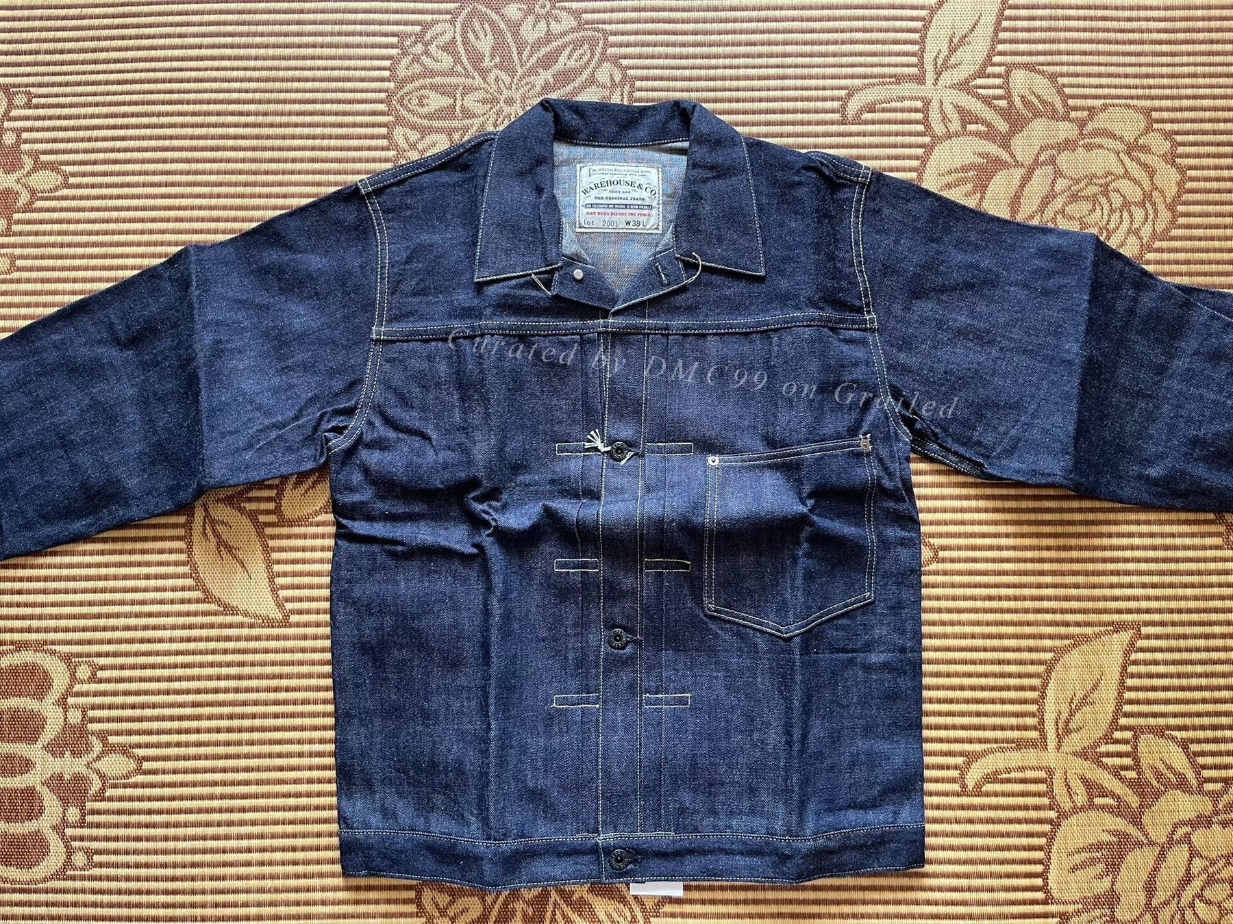 Warehouse 2001 Raw Denim Jacket S506XX