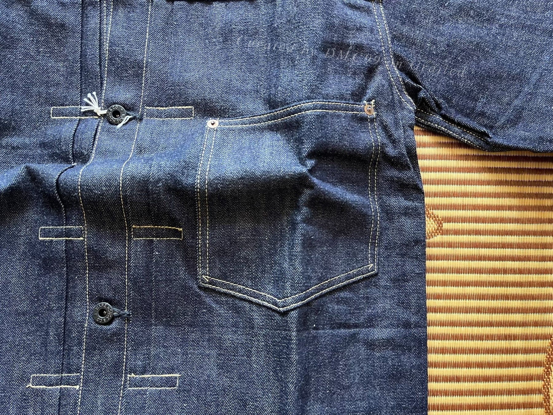 Warehouse 2001 Raw Denim Jacket S506XX