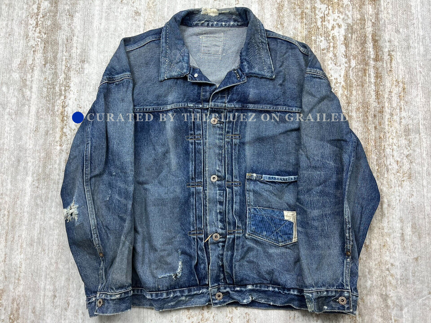 Madness 24SS 10th Anniv Washed Denim Jacket