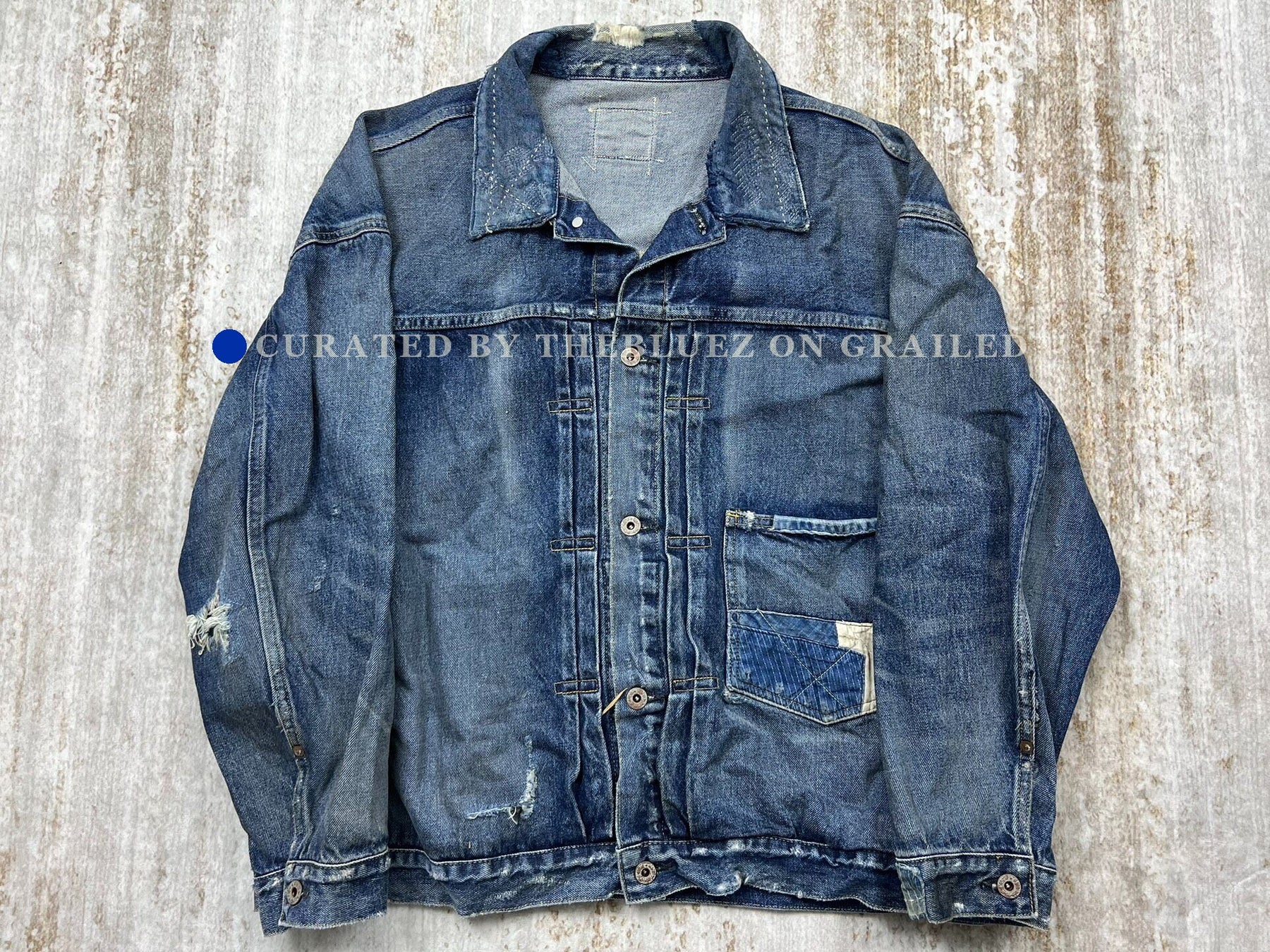 Madness 24SS 10th Anniv Washed Denim Jacket