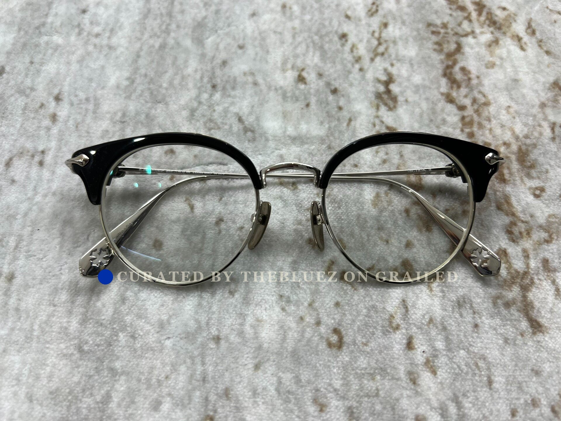 Chrome Hearts Sluntradiction II Half-Frame Eyeglasses