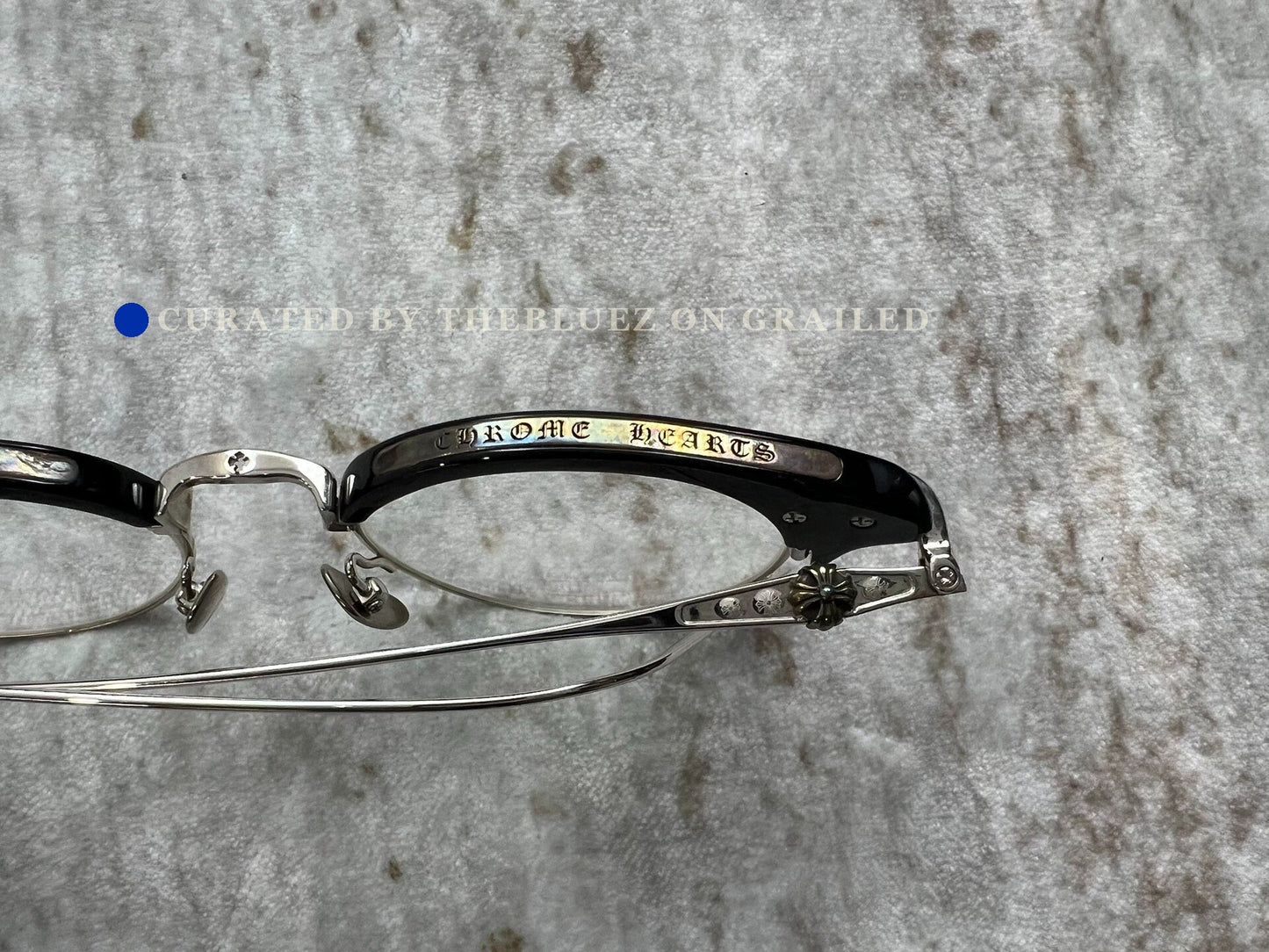 Chrome Hearts Sluntradiction II Half-Frame Eyeglasses