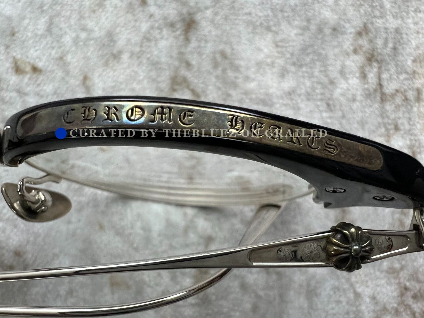 Chrome Hearts Sluntradiction II Half-Frame Eyeglasses