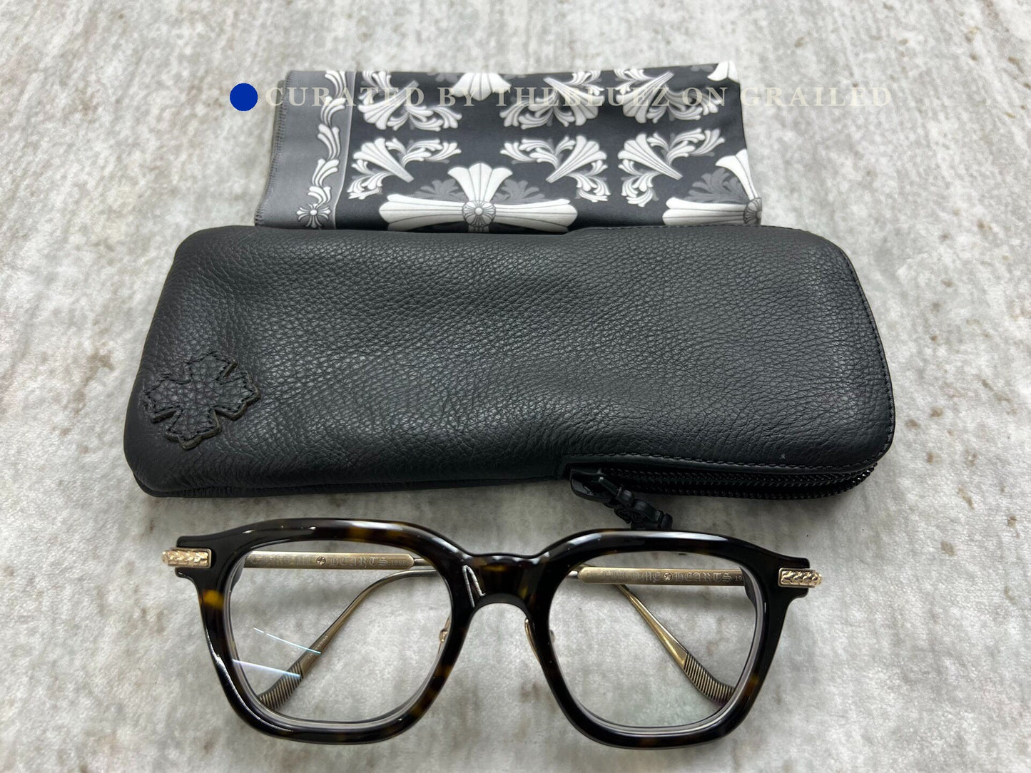 Chrome Hearts Cross Pattern Square Scarf
