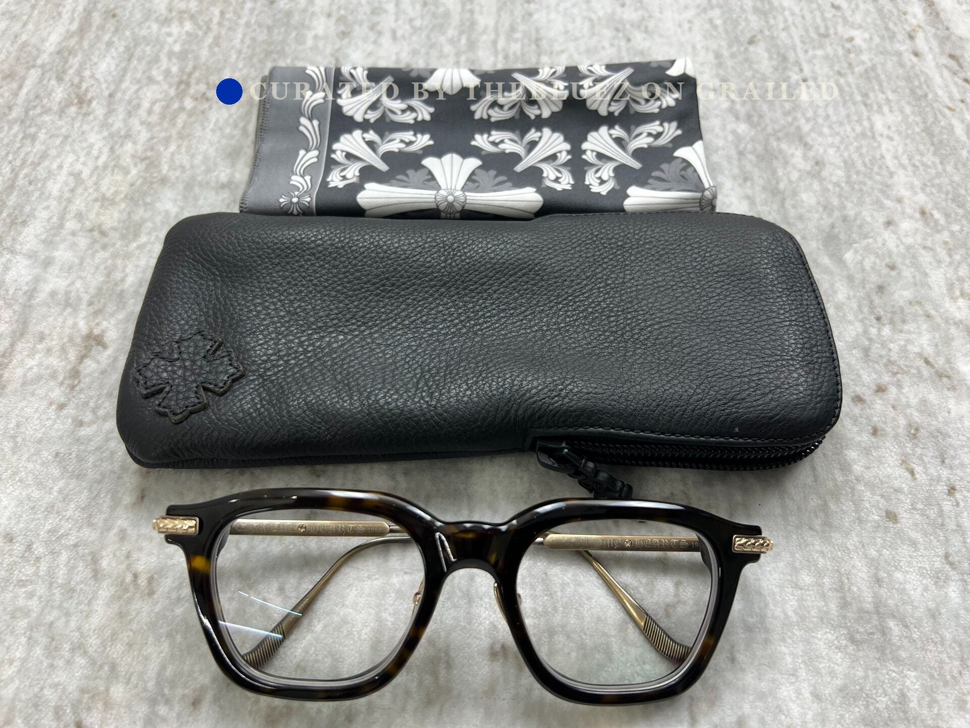 Chrome Hearts Cross Pattern Square Scarf
