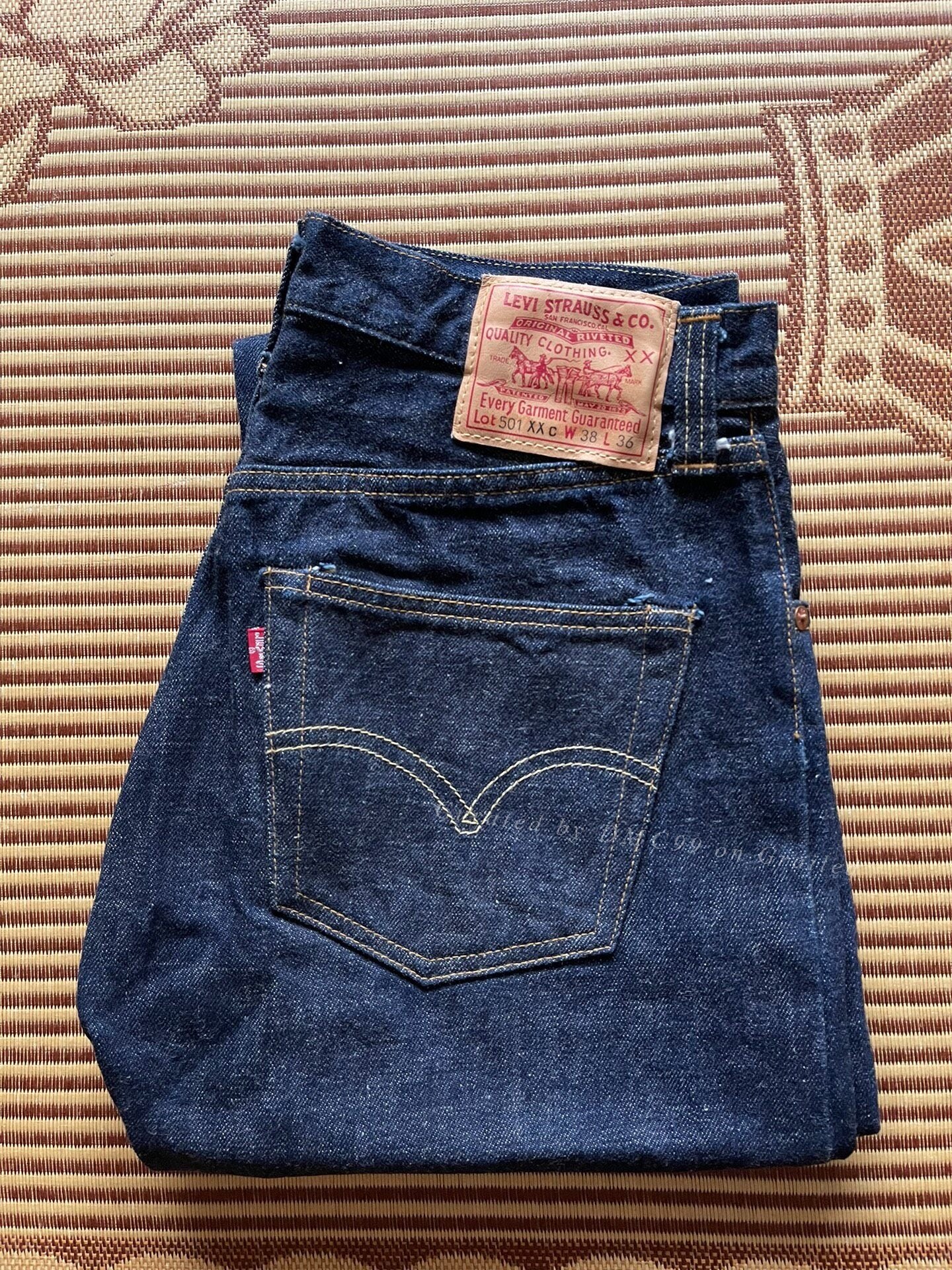 Levi's 501xx Raw Denim Jeans