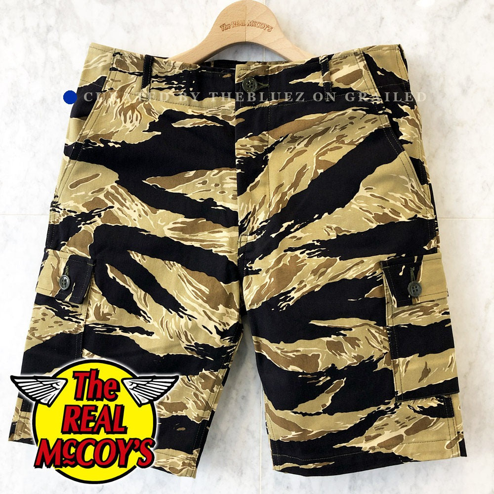 The Real McCoy Tiger Camouflage Gold Shorts