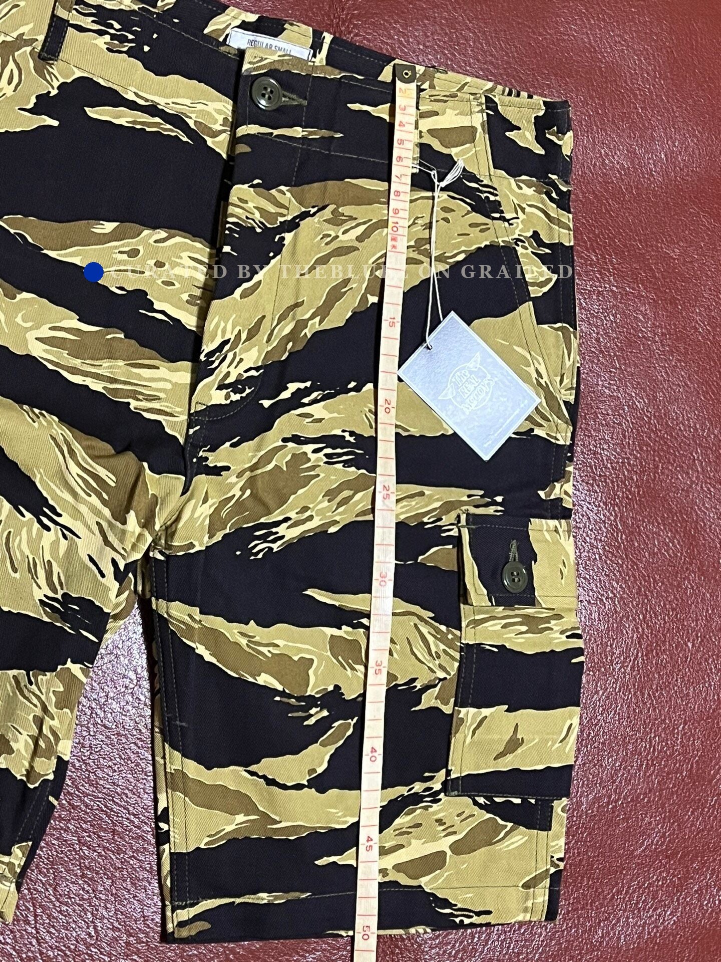 The Real McCoy Tiger Camouflage Gold Shorts