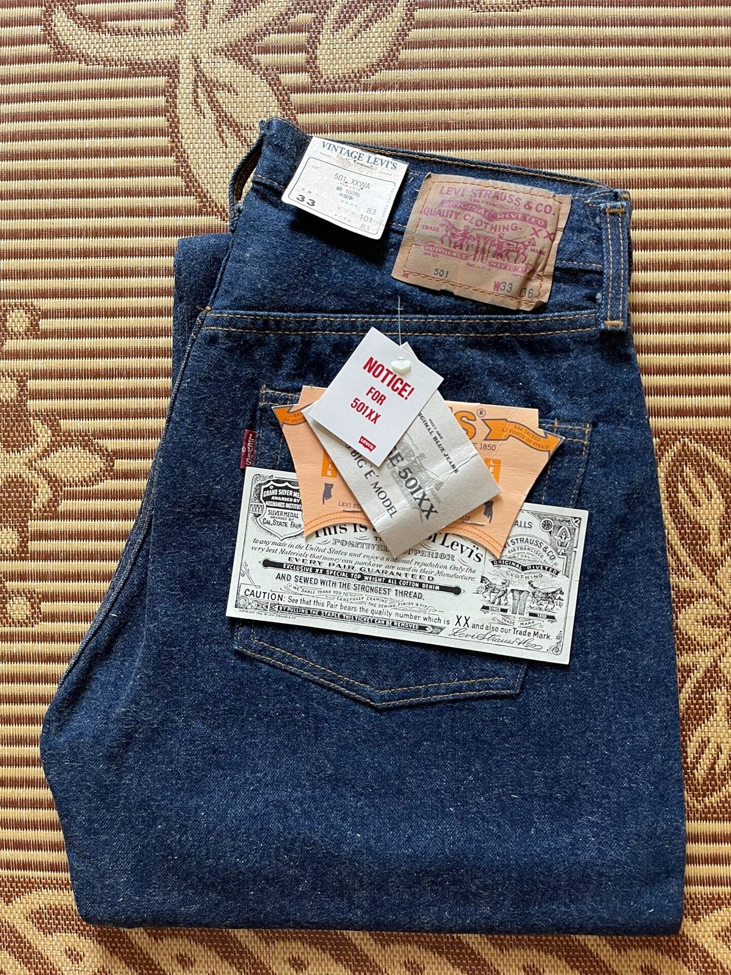 Levi's LVC 555 1960s 66501 Raw Jeans