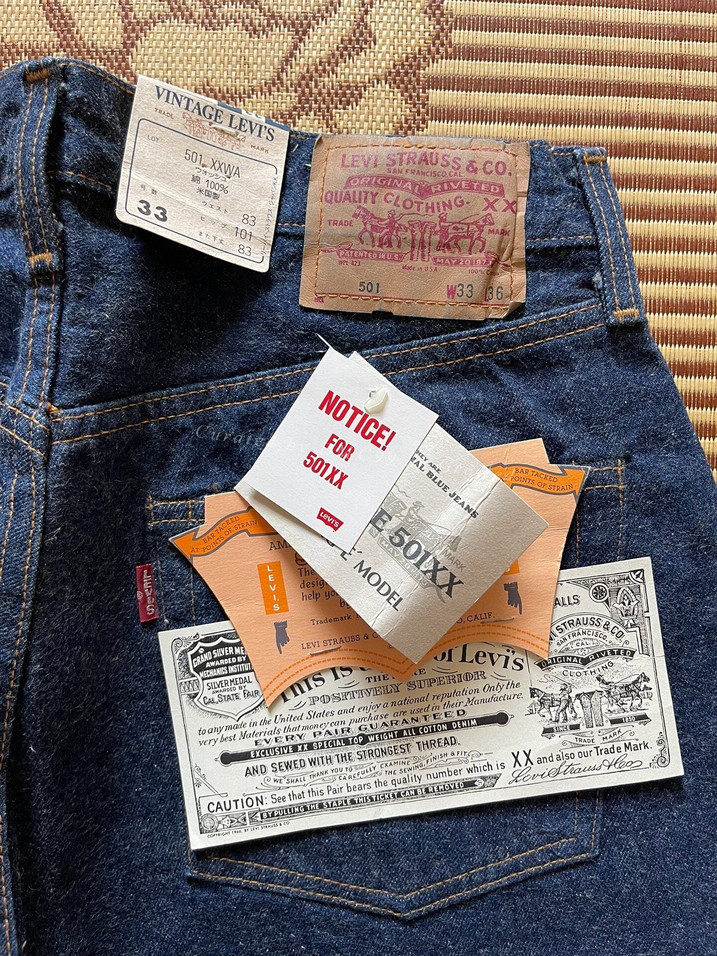 Levi's LVC 555 1960s 66501 Raw Jeans