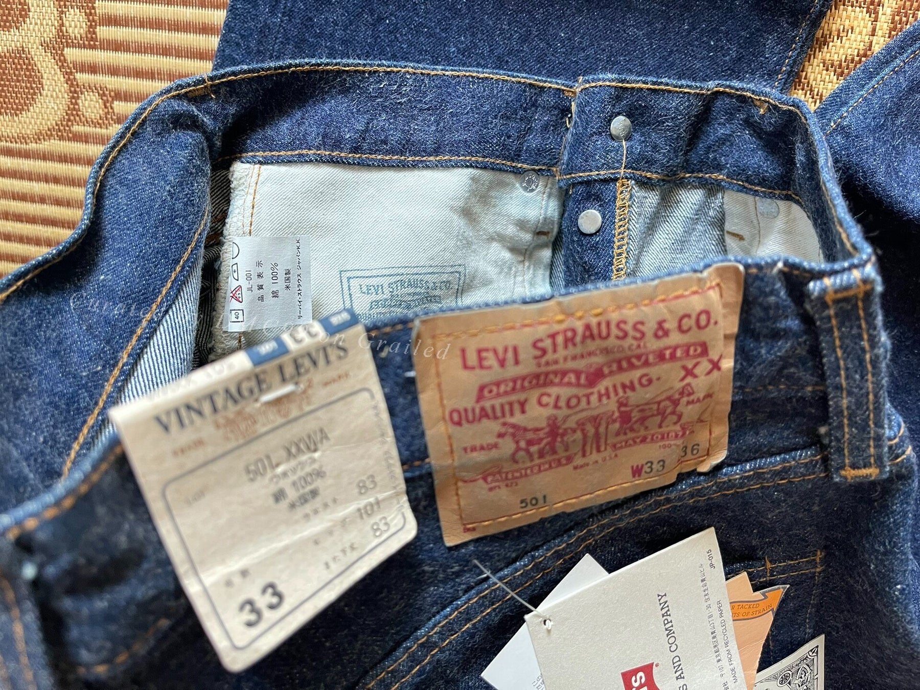 Levi's LVC 555 1960s 66501 Raw Jeans