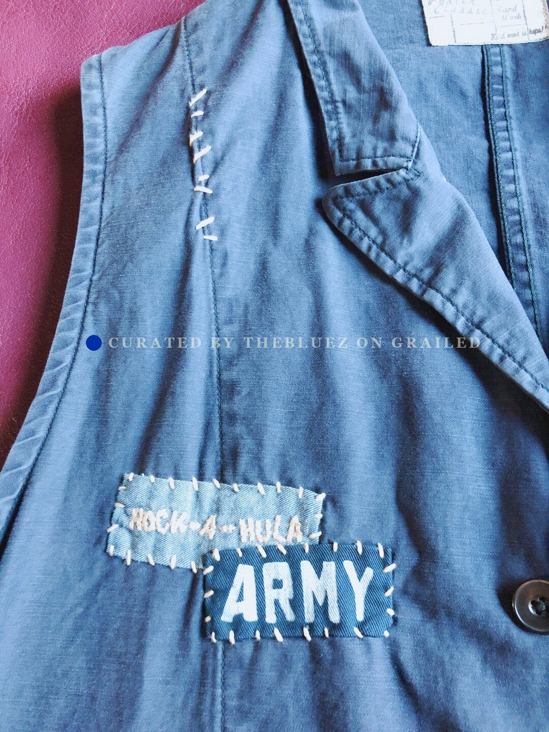 Porter Classic Indigo Hand Patchwork Vest