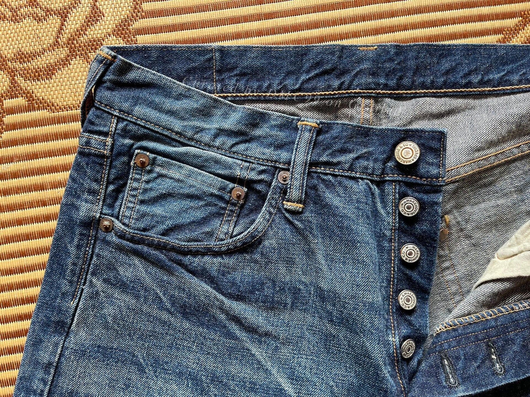 Warehouse 800 Washed Jeans W33