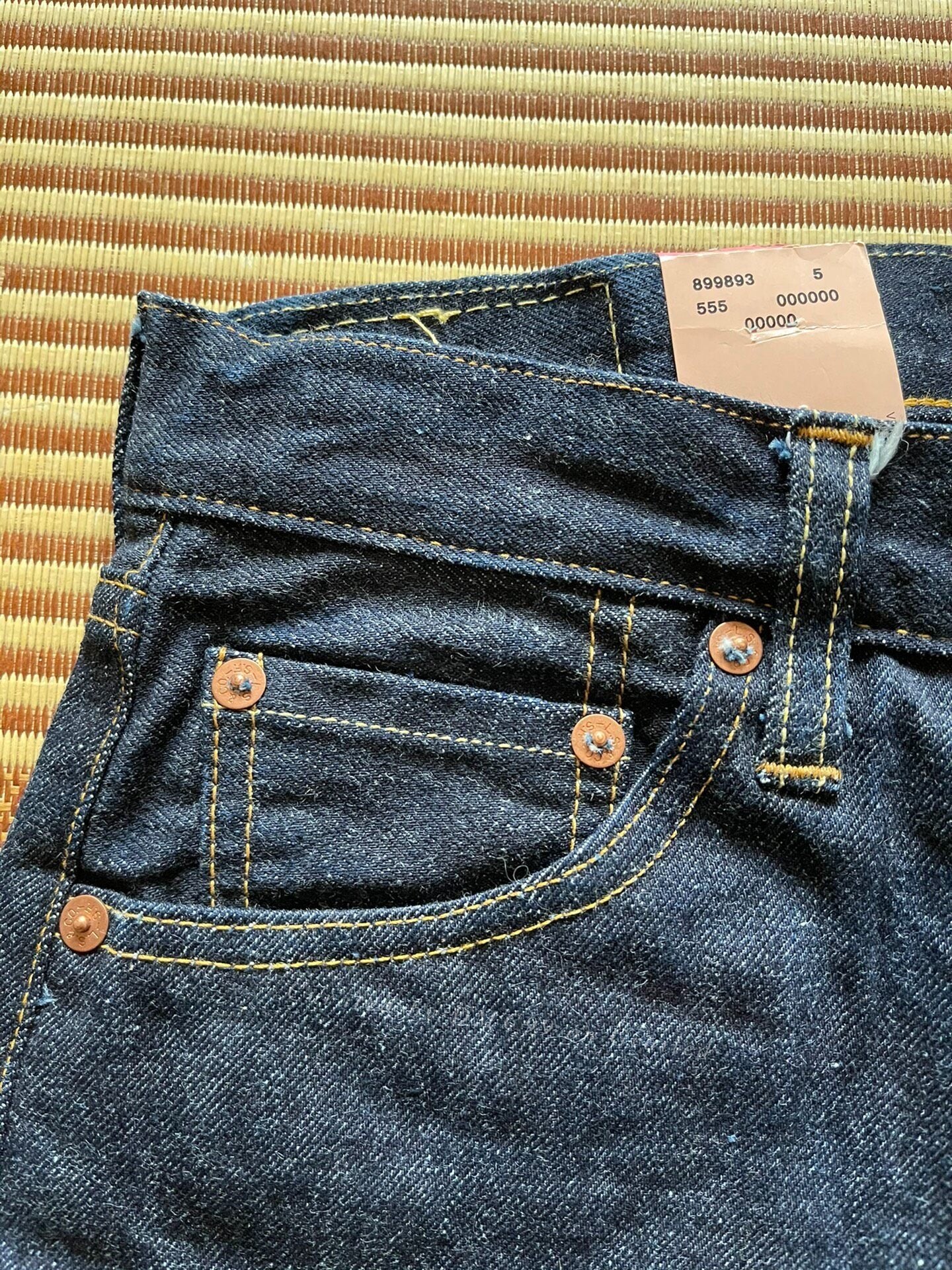 Levi's 501xx 1955 Raw Denim Jeans