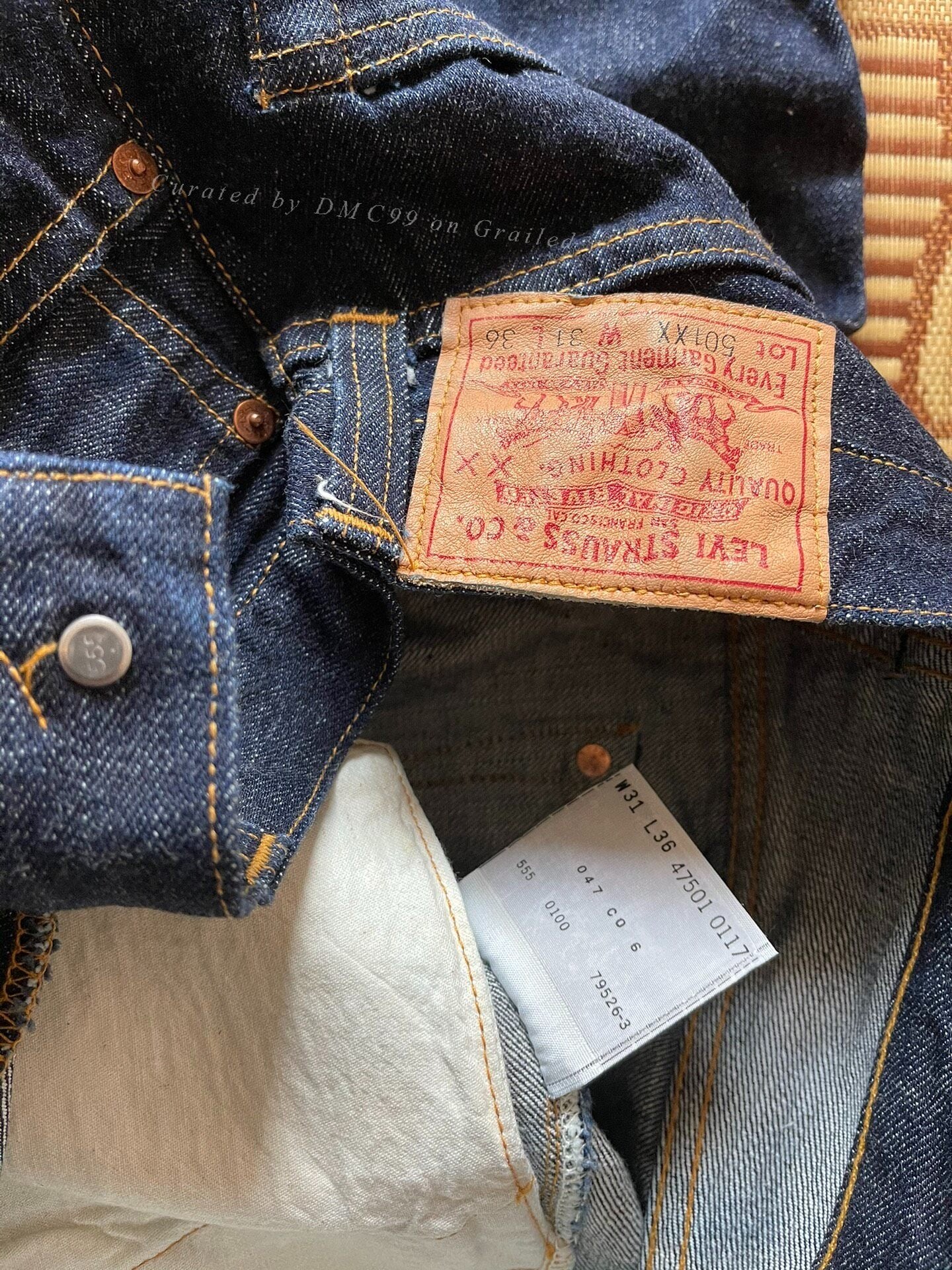 Levi's 501xx 1947 Model Raw Jeans