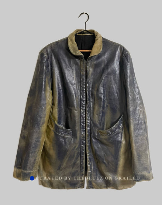 Yohji Yamamoto Vintage Distressed Leather Jacket