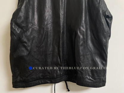 UNDERCOVER Eye Button Oversized Leather Jacket