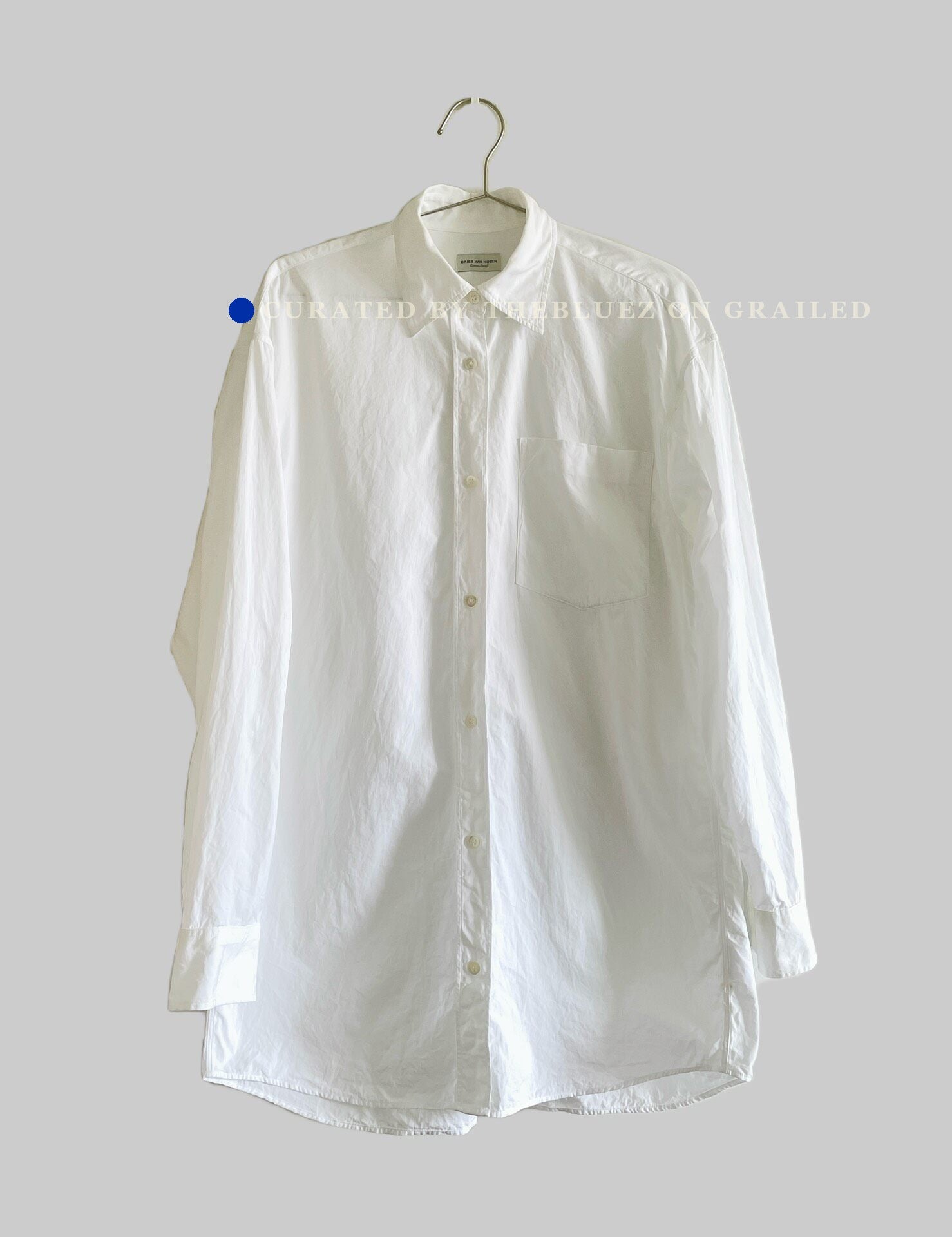Dries Van Noten Unisex White Cotton Shirt
