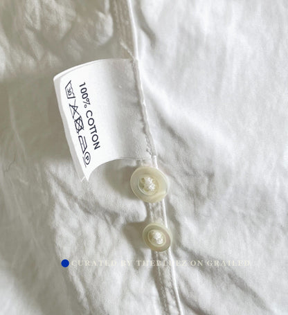 Dries Van Noten Unisex White Cotton Shirt