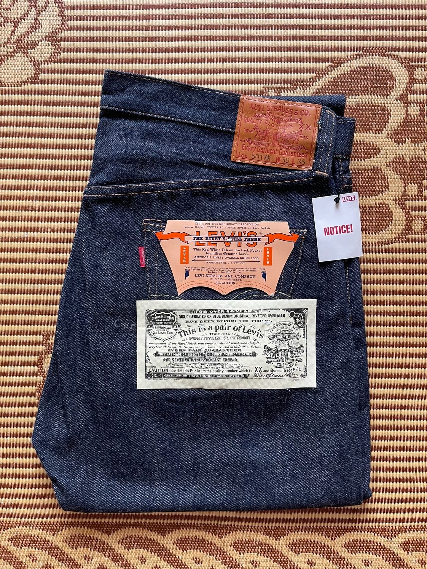 Levi's LVC 501XX 1947 W38