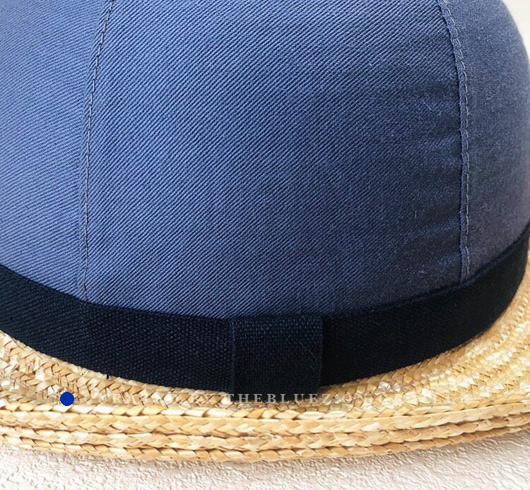 Nigel Cabourn Patchwork Badge Straw Hat
