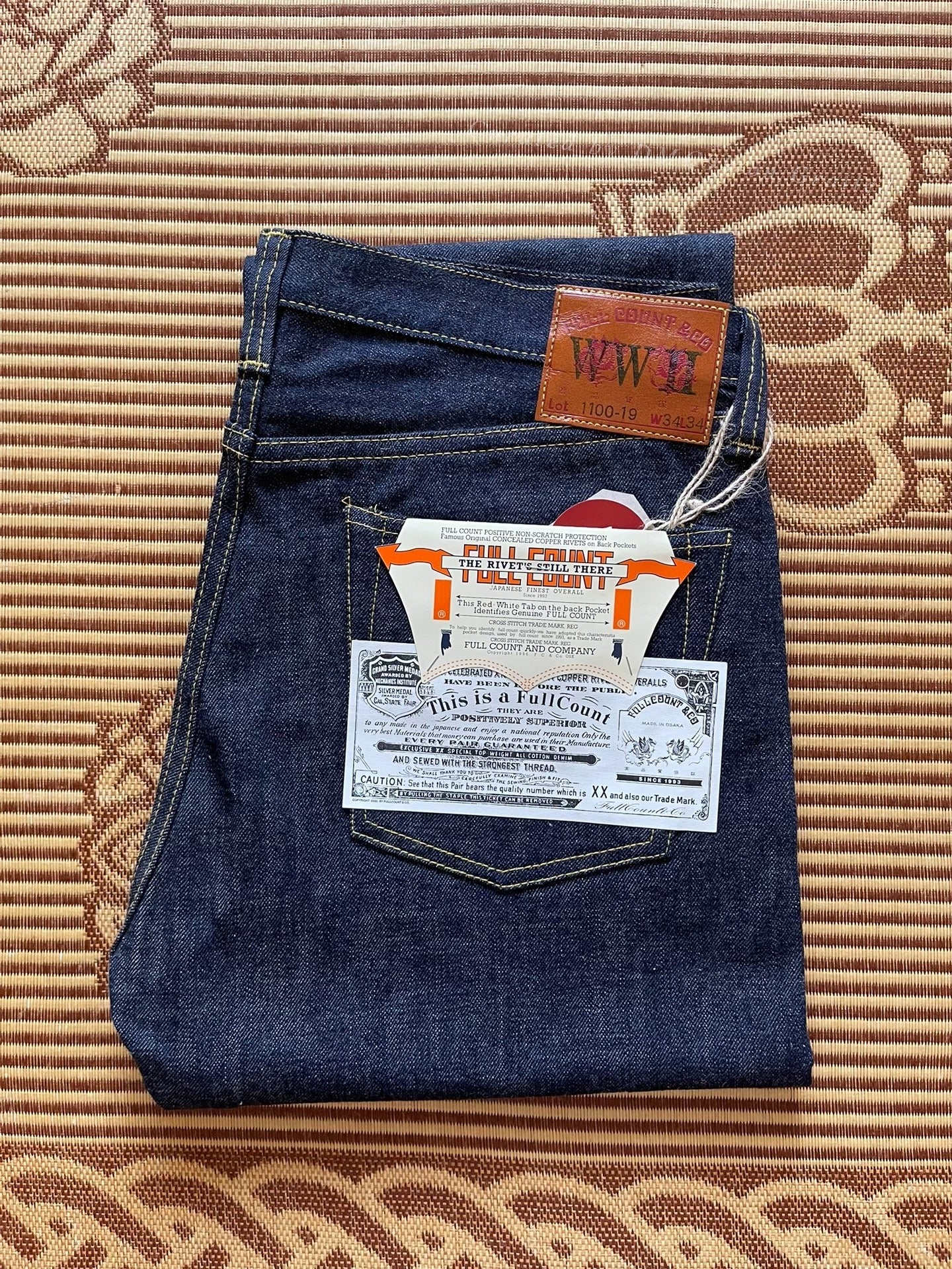 Fullcount 1100 S501XX W34 Denim Jeans