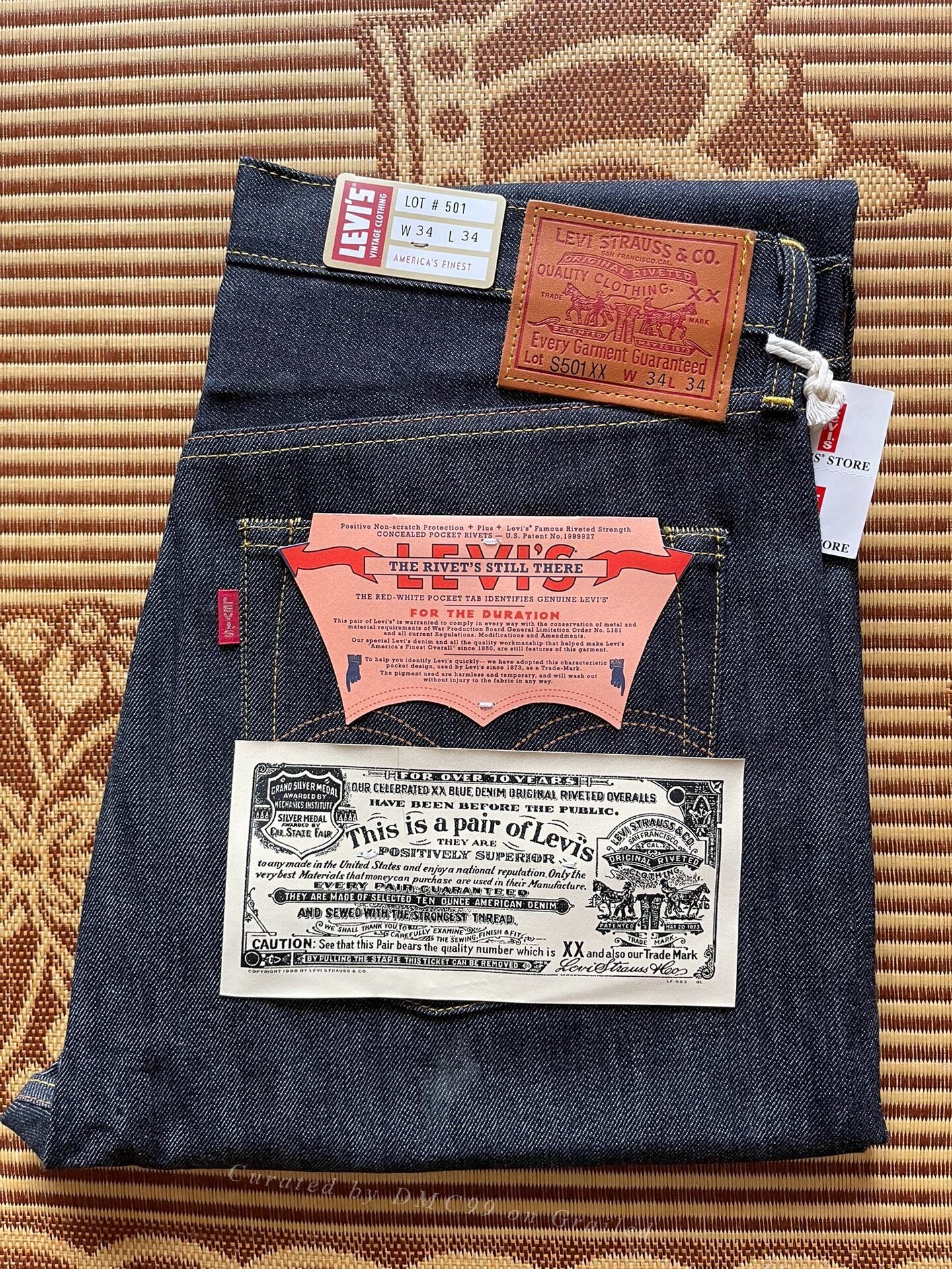 Levi's LVC S501XX 1944 W34 Jeans