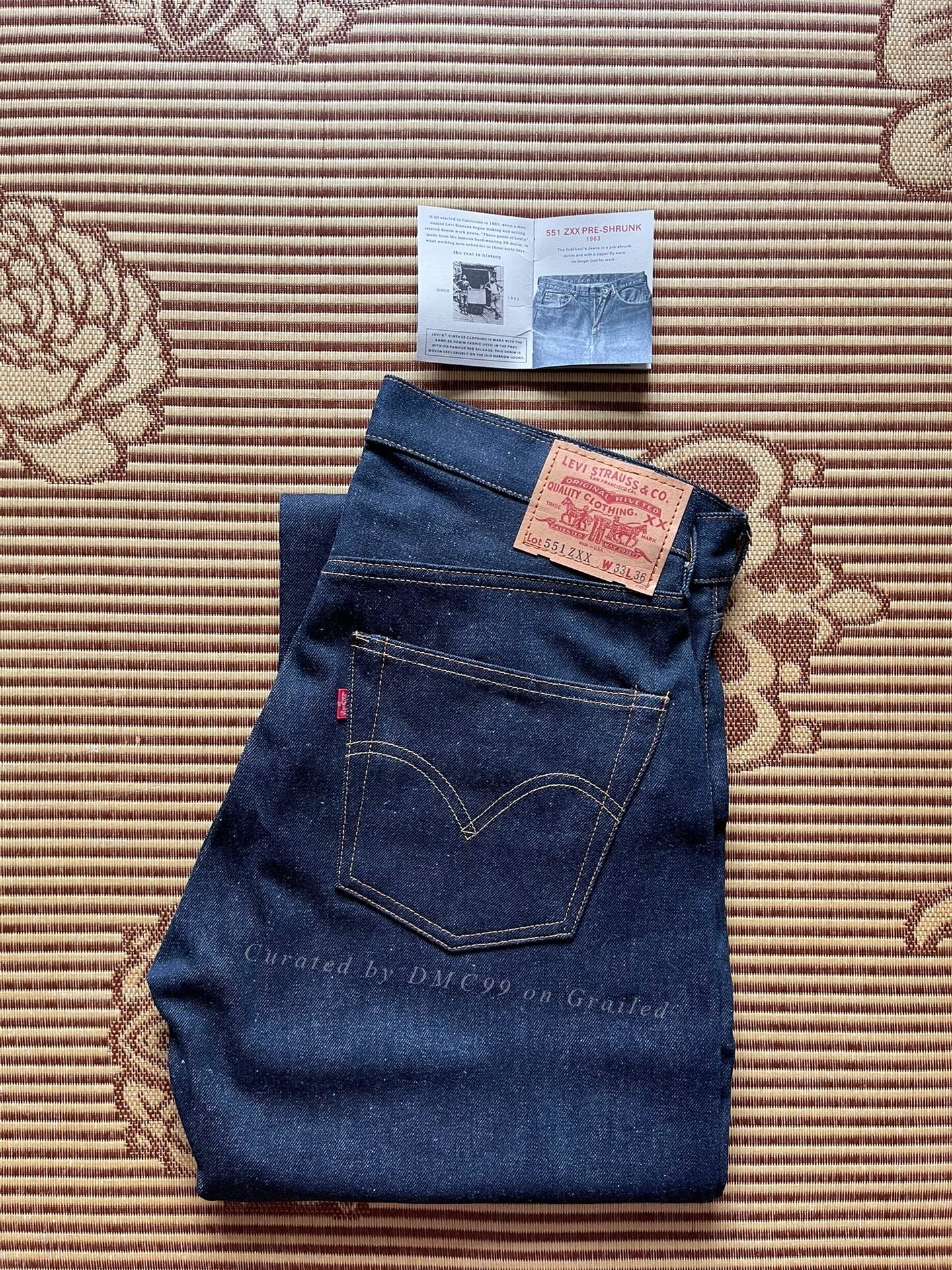 Levi's LVC 555 1963 Big E Zipper Jeans