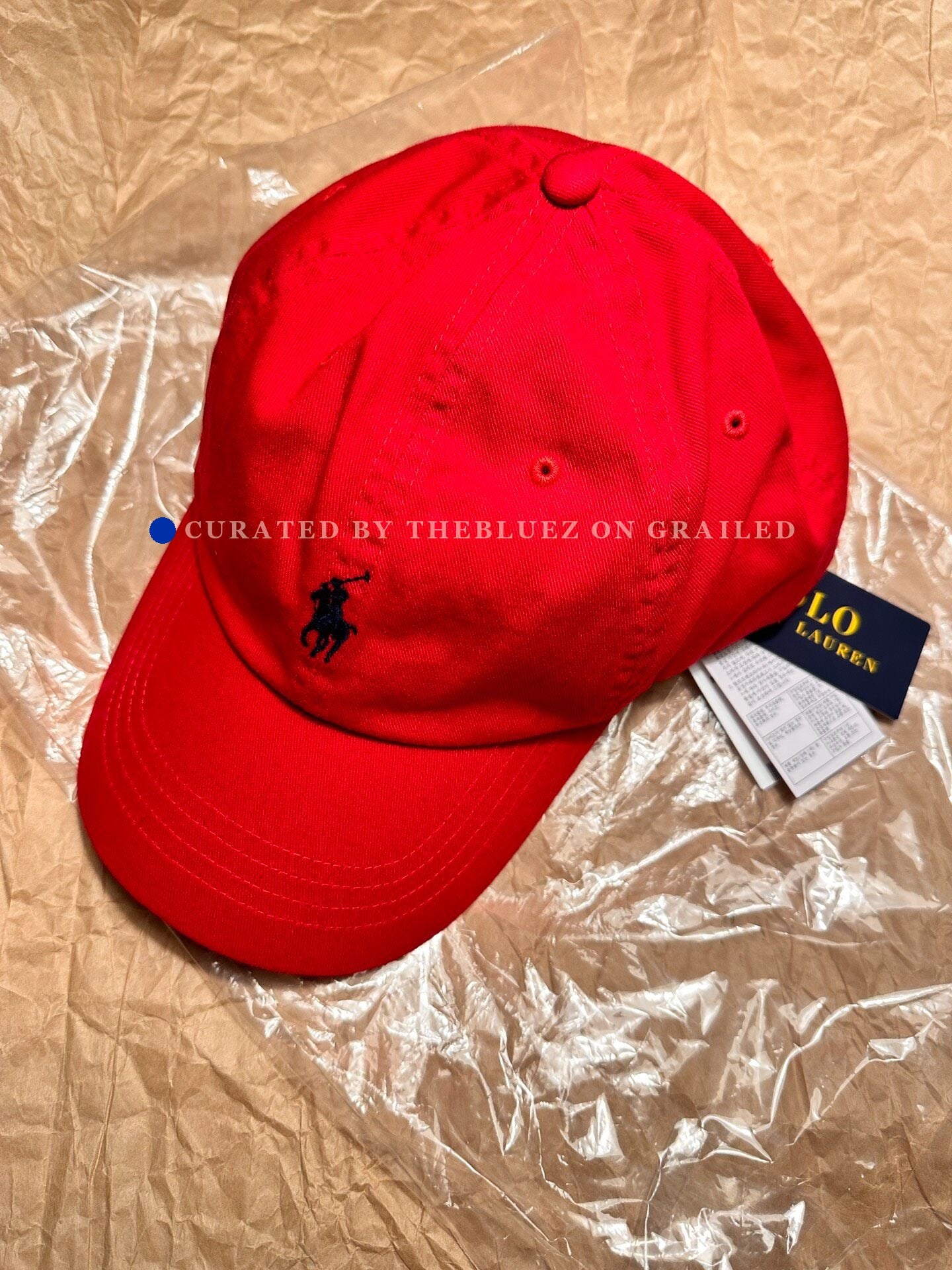 Ralph Lauren Unisex Classic Red Cotton Cap