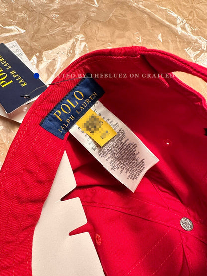 Ralph Lauren Unisex Classic Red Cotton Cap