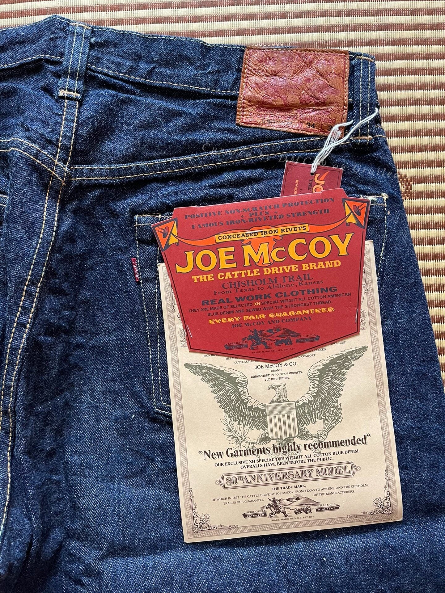 JOE McCOY S905XH Raw Denim Jeans