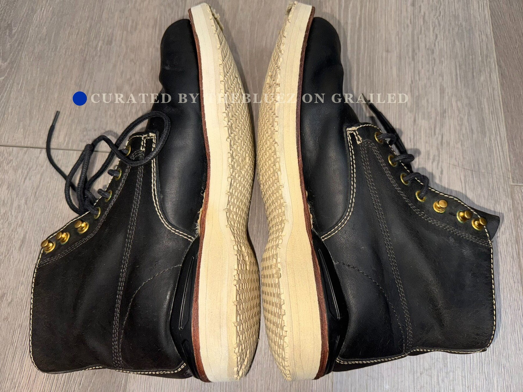 VISVIM VIRGIL BOOTS BLACK SIZE 9