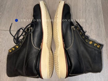 VISVIM VIRGIL BOOTS BLACK SIZE 9