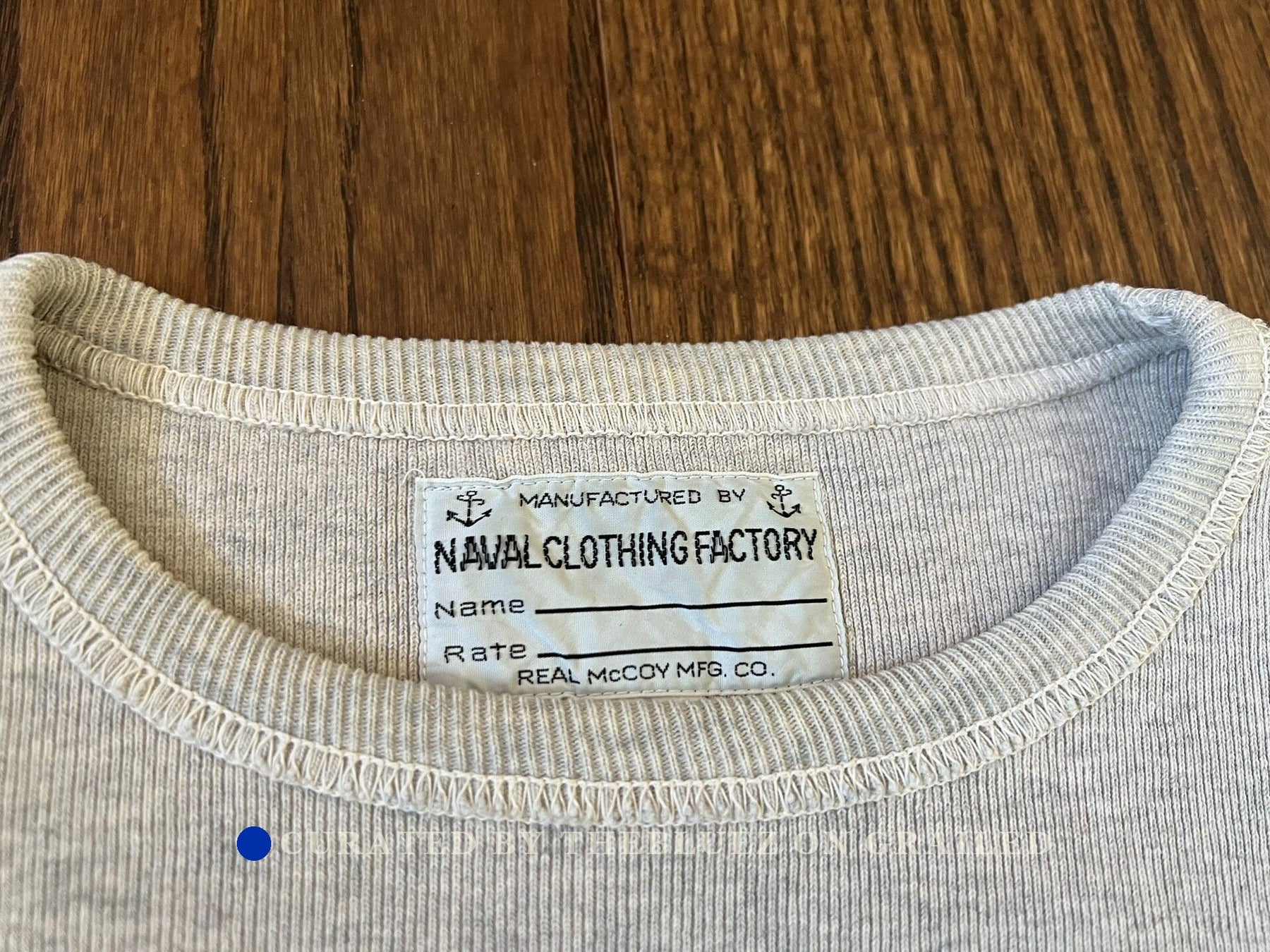 Real Moccoy N1 Navy Cotton Blend Sweater