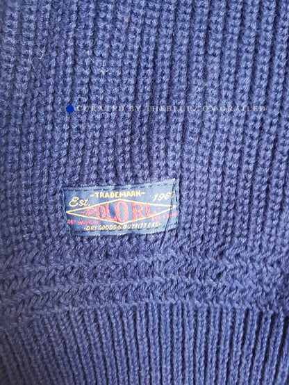 RRL Cotton Shawl Collar Sweater S