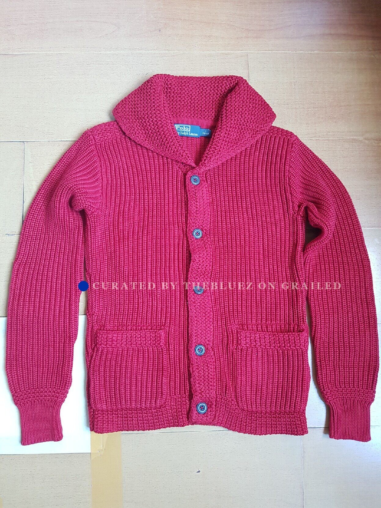 RLL RL Thick Cardigan Sweater S