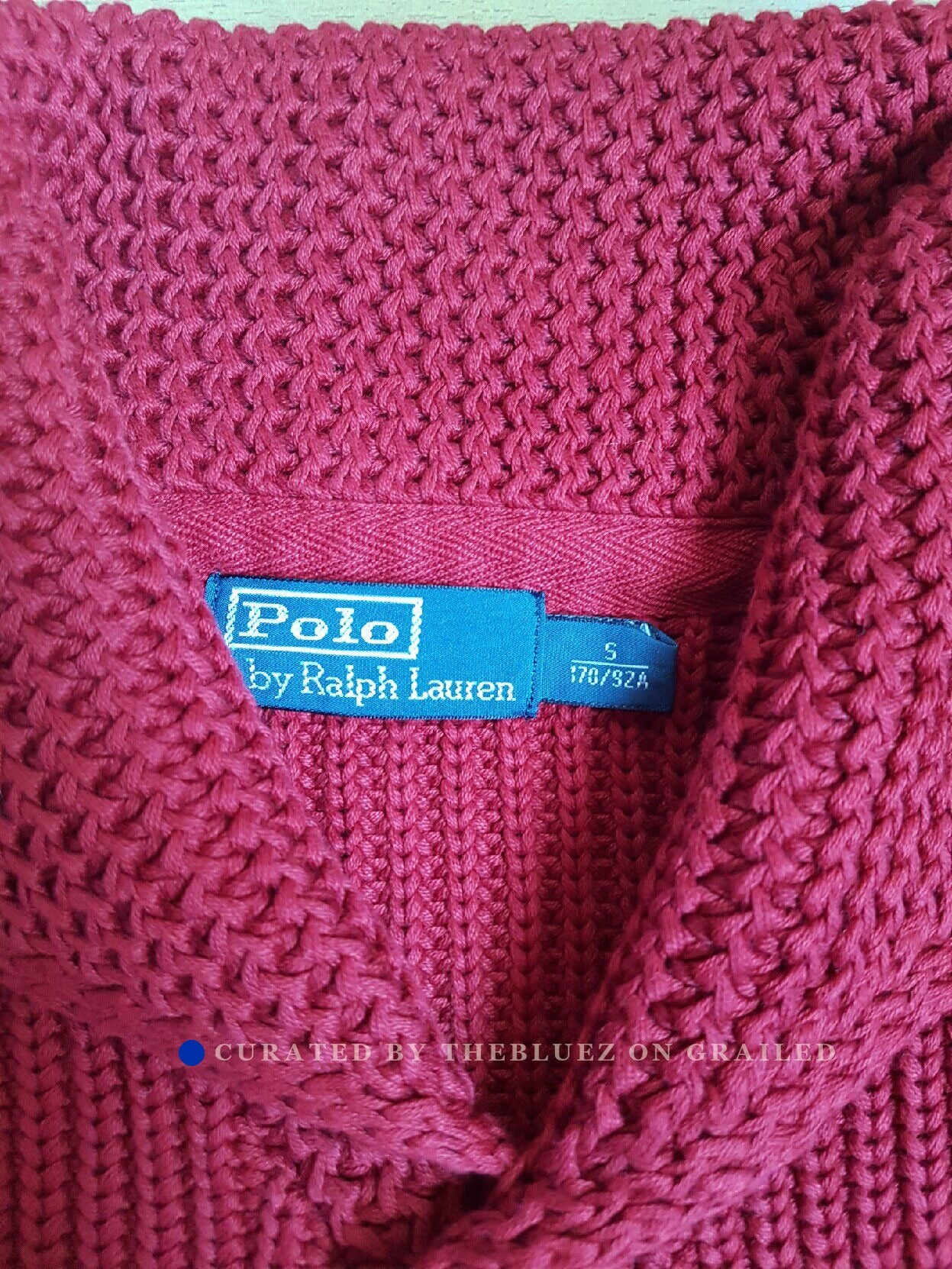RLL RL Thick Cardigan Sweater S